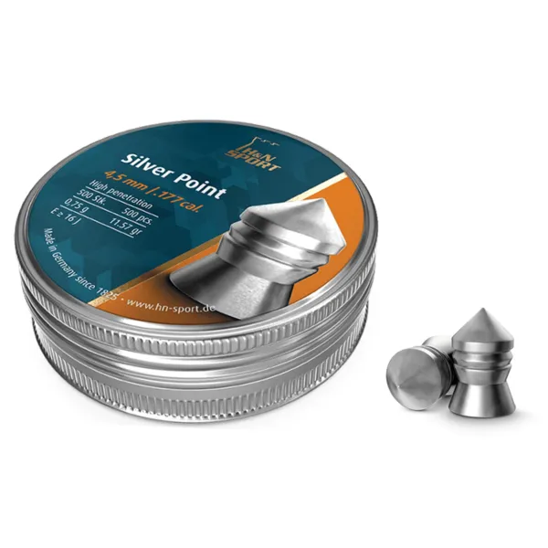 Plombs Silver Point H&N SPORT 4,5 mm / 5,5 mm 4,5 mm - Boîte de 400