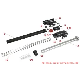 Pièces origine Bloc Hop-up et recoil rod série HX CANON N°1