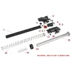Pièces origine Bloc Hop-up et recoil rod série HX GUIDE RESSORT N°12