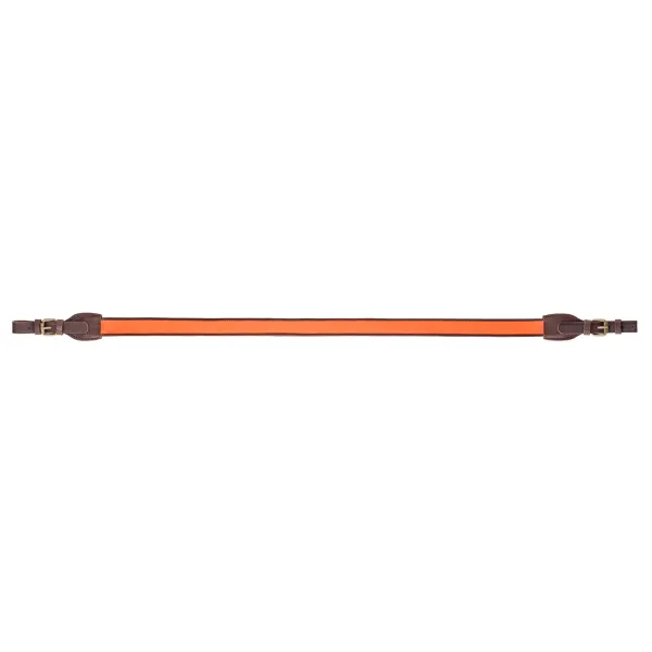 Bretelle carabine en cuir orange antidérapante - Country Sellerie