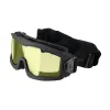 Masque série AERO Thermal noir jaune Verre Jaune