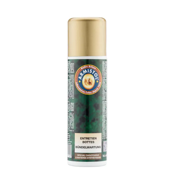 Spray - Entretien bottes caoutchouc & matières synthétiques SPRAY ENTRETIEN BOTTES CAOUTCHOUC/ MATIERES SYNTHETIQUES 150ml (x12)