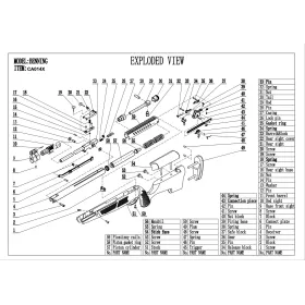 Pièces détachées pour carabine à air BENNING SCREW N°50