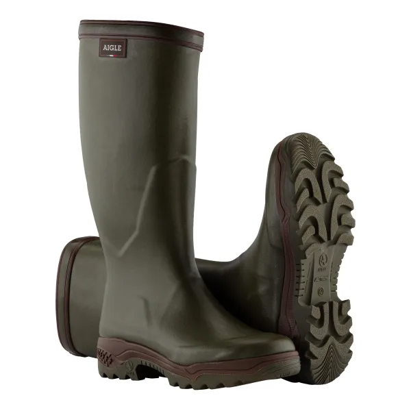 Bottes caoutchouc Parcours II kaki - Aigle P49