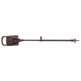 Canne-siège CANNE SIEGE  ALUMINIUM REGLABLE ASSISE EN CUIR T 60-90 CM
