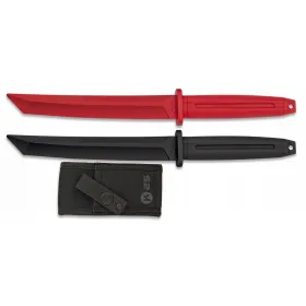 Couteau d'entraînement droit caoutchouc K25 NOIR