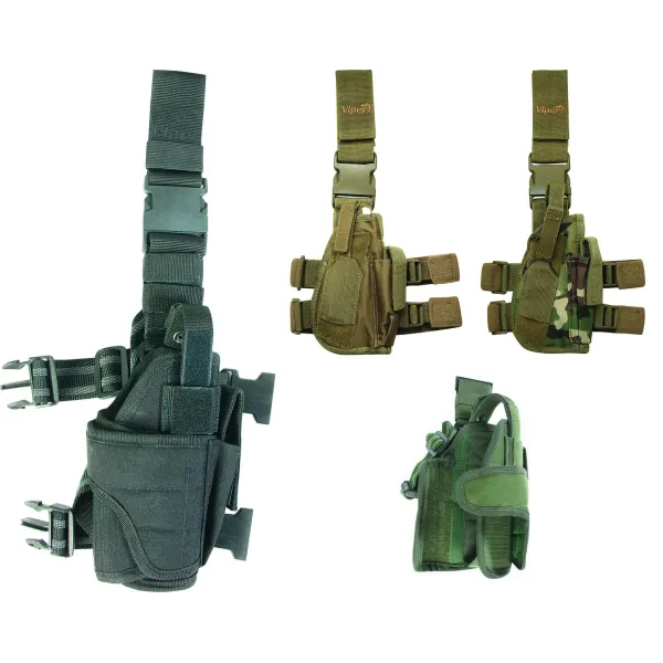 Holster de cuisse réglable Viper NOIR