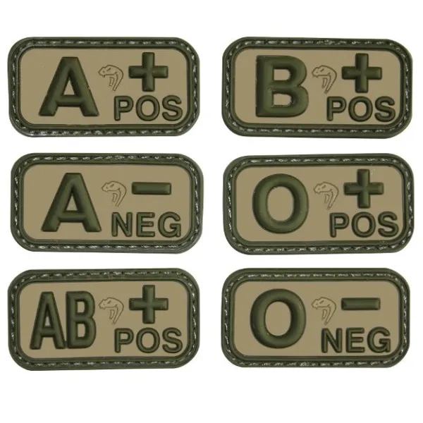 Patch PVC Groupe sanguin Vcam Viper B+