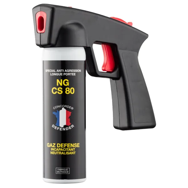 Aérosol GAZ CS 100 ml avec poignée - Nouvelle génération AEROSOL CS GAZ CONCORDE 100ML POIGNEE new generation (x6)