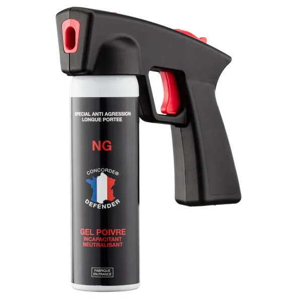 Aérosol GEL POIVRE 100 ml avec poignée - Nouvelle génération AEROSOL  GAZ POIVRE 100ML POIGNEE new generation (x6)