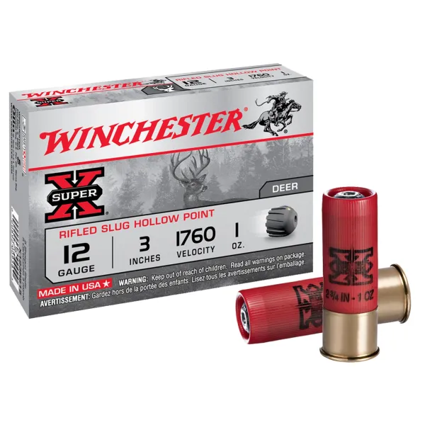 Cartouche Winchester SUPER-X - Cal 12/76 CART,SLUG,SUPER-X,RIFLED,12-76