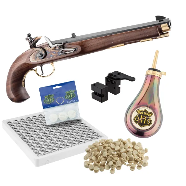 Pack Pistolet Kentucky à silex cal .45 + Accessoires KENTUKY PISTOLET CAL 45 EN PACK
