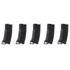 Pack de 5 chargeurs Mid-cap Speed 130 billes pour M4 AEG noir CHARGEUR LT 130 rds POLYMER M4/M16 noir PACK DE 5