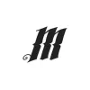 MONK Customs 'M' Decal Blanc