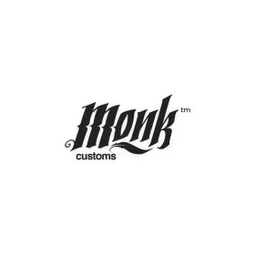 'MONK Customs' Decal Bleu