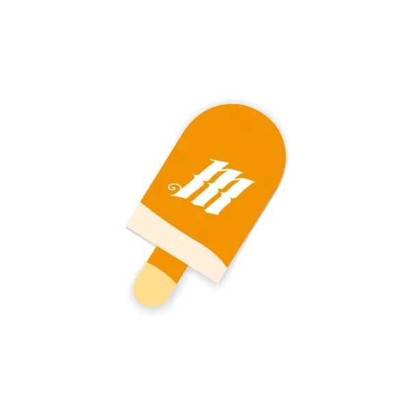 Autocollant MONK 'Orange Ice Cream'