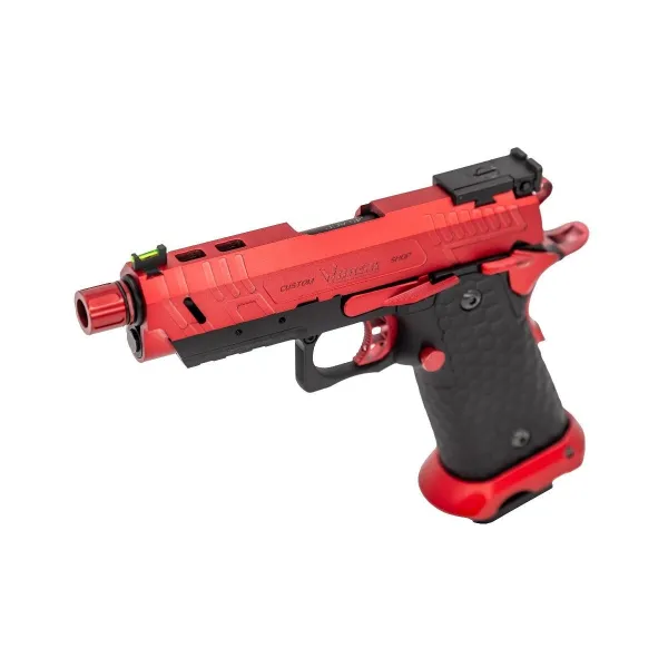 Réplique GBB gaz Vorsk CS Hi-Capa Vengeance Compact Noir / Rouge 1,0J