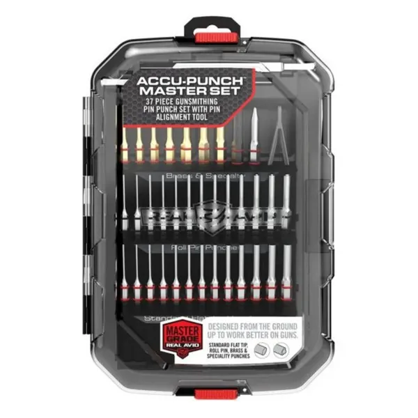 Set de chasse goupille REAL AVID 37 pièces Set chasse goupille