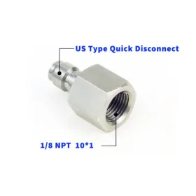 Adaptateur HPA / PCP  1/8 NPT avec connecteur type US