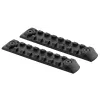 Set de 2 rails picatinny en polymère compatible KEYMOD - NOIR SET 2 RAILS POLYMERE PICATINNY COMPATIBLE KEYMOD - NOIR