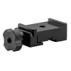 Pied aluminium monobloc à rail de 11mm pour compensateur. Pied alu monobloc