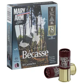 Cartouches Mary Arm Bécasse 38 BG- Cal. 12/70 Bécasse P8