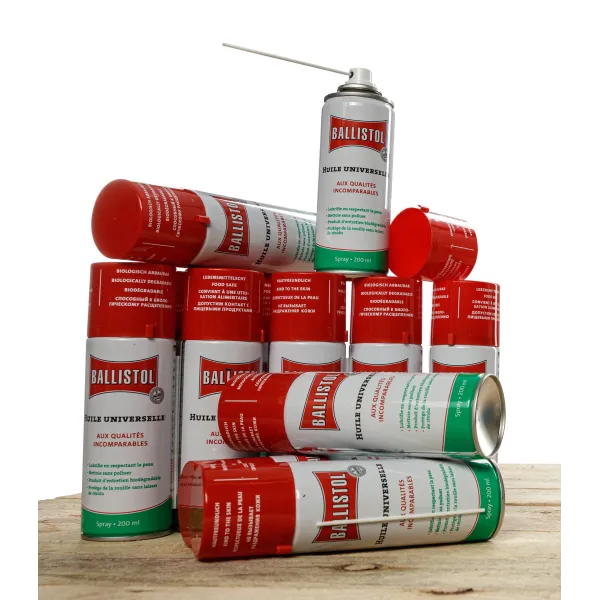 Pack de 12 Aérosols huile universelle Ballistol PACK DE 12 HUILE UNIVERSELLE 200 ML - BALLISTOL