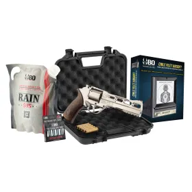 Pack Airsoft revolver CO2 CHIAPPA RHINO 60DS + Co2 + billes + cible + mallette PACK RHINO 60DS SILVER CO2