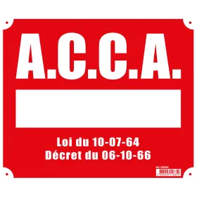 Panneau ''A.C.C.A.'' 30 x 25 cm akylux Akilux
