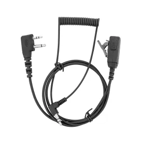 Câble de liaison Talkie G9 - Casque Peltor avec micro intégré. Câble compatible G9 avec prise 2 pin Peltor