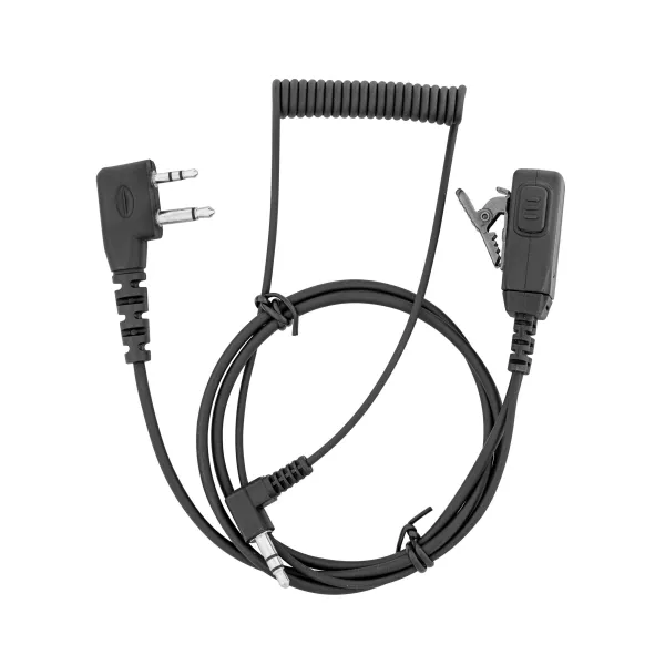 Câble de liaison Talkie G9 - Casque Peltor avec micro intégré. Câble compatible G9 avec prise 2 pin Peltor