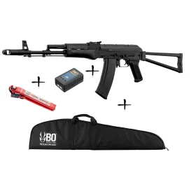 Pack de Noel réplique AEG AK74 + batterie Lipo + chargeur + housse 1J