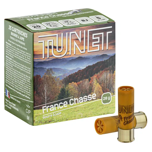 Cartouches TUNET France Chasse 20/70 Plombs 5 à 7 20/70 Plomb n°7