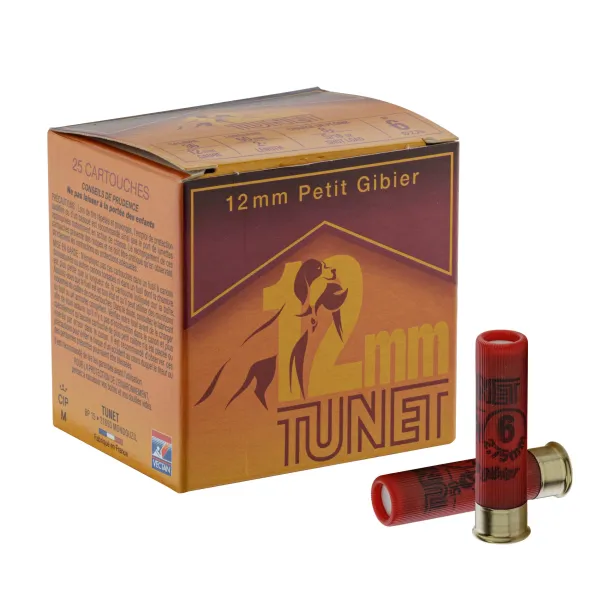 Cartouches TUNET 12 mm Plomb 6 à 8 cal. 36/50 12 mm Plomb n°8