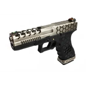 Réplique GBB VX0100 hex cut Noir/Silver REP GBB AW VX0100 HEX CUT - NOIR  !! px NET !!