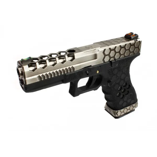 Réplique GBB VX0100 hex cut Noir/Silver REP GBB AW VX0100 HEX CUT - NOIR  !! px NET !!