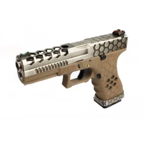 Réplique GBB VX0110 Hex cut Tan/Silver REP GBB AW VX0110 HEX CUT - TAN  !! px NET !!