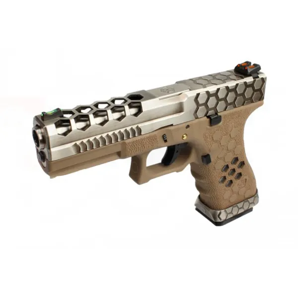 Réplique GBB VX0110 Hex cut Tan/Silver REP GBB AW VX0110 HEX CUT - TAN  !! px NET !!