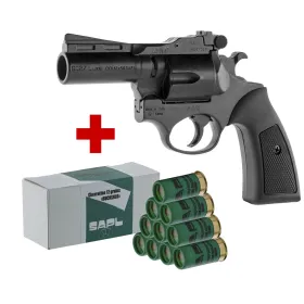 SAPL - Pack Pistolet Gomm-Cogne SAPL GC27 Luxe noir + 1 boîte 12/50 chevrotine SAPL x10 cartouches PACK SAPL GC27 LUXE CALIBRE 1