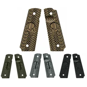 Plaquettes pour 1911 VZ GRIPS CK OPERATOR II - Edition THE PUNISHER DIRTY OLIVE