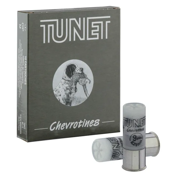 Cartouches TUNET chevrotines 12/70 9 GR, CAL.12/70