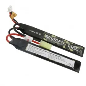Batterie Lipo 2S 7.4V 1300mAh 25C 2 sticks Genspow 7.4V 1300mAh 25C 2 éléments Tamiya