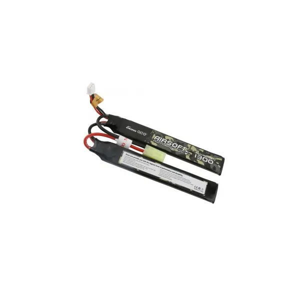 Batterie Lipo 2S 7.4V 1300mAh 25C 2 sticks Genspow 7.4V 1300mAh 25C 2 éléments Tamiya