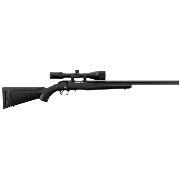 Carabine à verrou Ruger American Rimfire calibre .22LR 22'' 1/2''-28 + Lunette 3-9x40 CARA RUGER SILENCE AMERICAN .22LR 56CM  LU