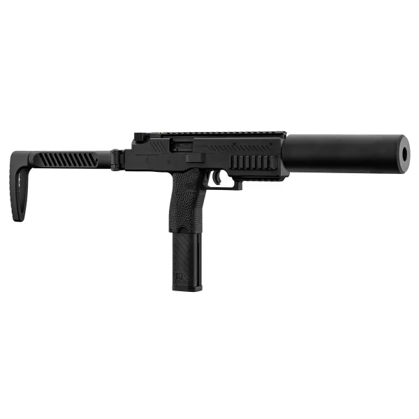 Réplique SMG VMP-1X Noire avec silencieux 0.95J