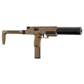 Réplique SMG VMP-1X Tan avec silencieux 0.95J REP NUPROL VMP-1 SMG TAN+SIL+MAG - 0.95J