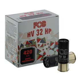 Cartouches Fob HV Acier haute performance - Cal. 12/70 HV32HP HAUT PERF. Cal.12, 32 gr,  N°4A