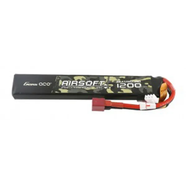 Batterie Lipo 2S 7.4V 1200mAh 25C 1 stick Genspow 7.4V 1200mAh 25C 1 élément T Plug
