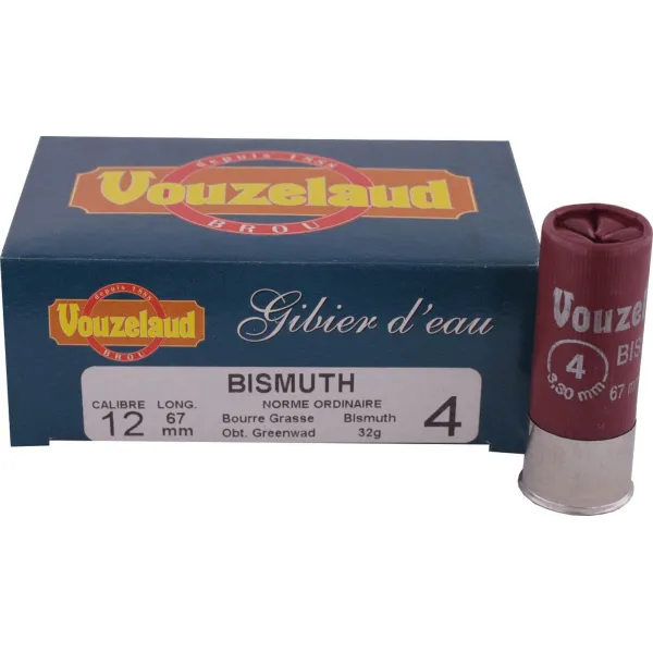 Cartouches Vouzelaud - Bismuth - Cal. 12/70 Bismuth 12/ n°1