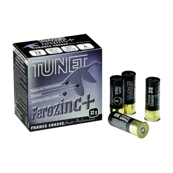 Cartouches de chasse TUNET Acier calibre 12/70 32 HP TUNET, ACIER FR.CHASSE 32 HP N°7 BTE/25 --NS--